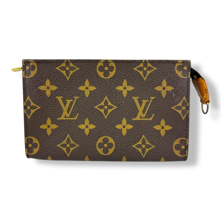 Louis Vuitton Brown Monogram Classic Signature Mini Bucket Pouch Bag - Lux Central