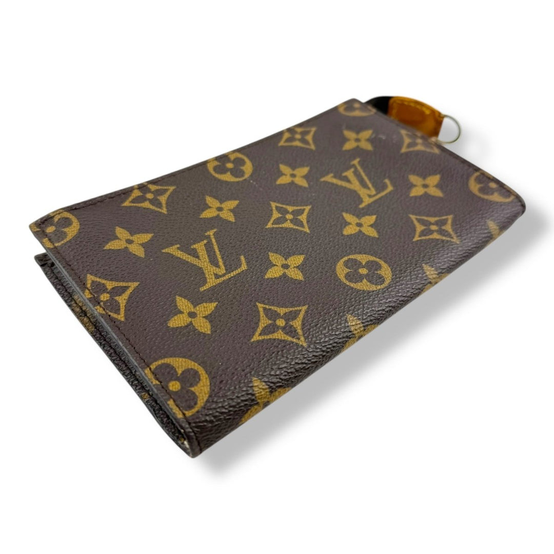 Louis Vuitton Brown Monogram Classic Signature Mini Bucket Pouch Bag - Lux Central