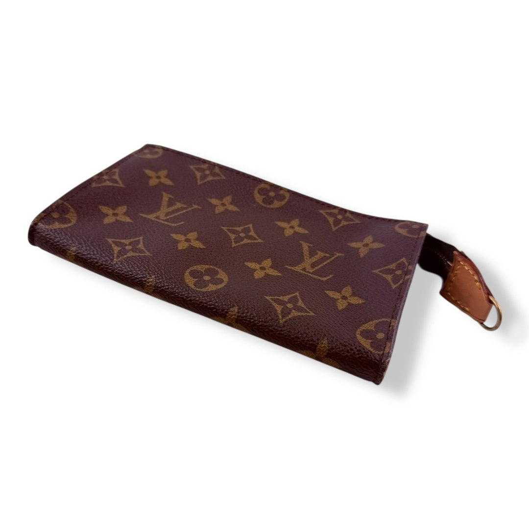 Louis Vuitton Brown Monogram Classic Signature Mini Bucket Pouch Bag - Lux Central