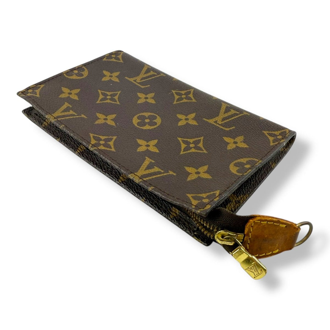 Louis Vuitton Brown Monogram Classic Signature Mini Bucket Pouch Bag - Lux Central