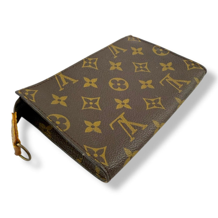 Louis Vuitton Brown Monogram Classic Signature Mini Bucket Pouch Bag - Lux Central
