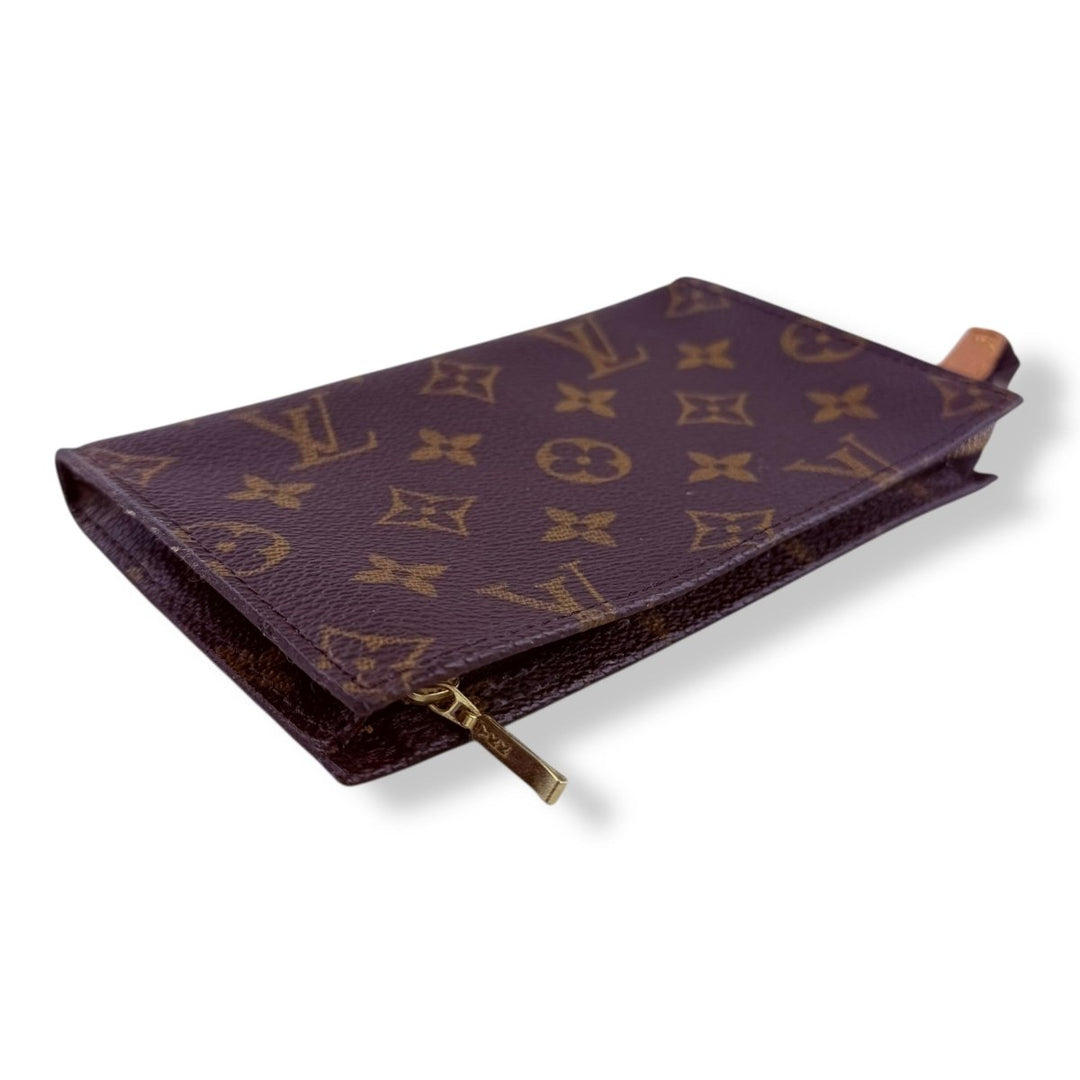 Louis Vuitton Brown Monogram Classic Signature Mini Bucket Pouch Bag - Lux Central