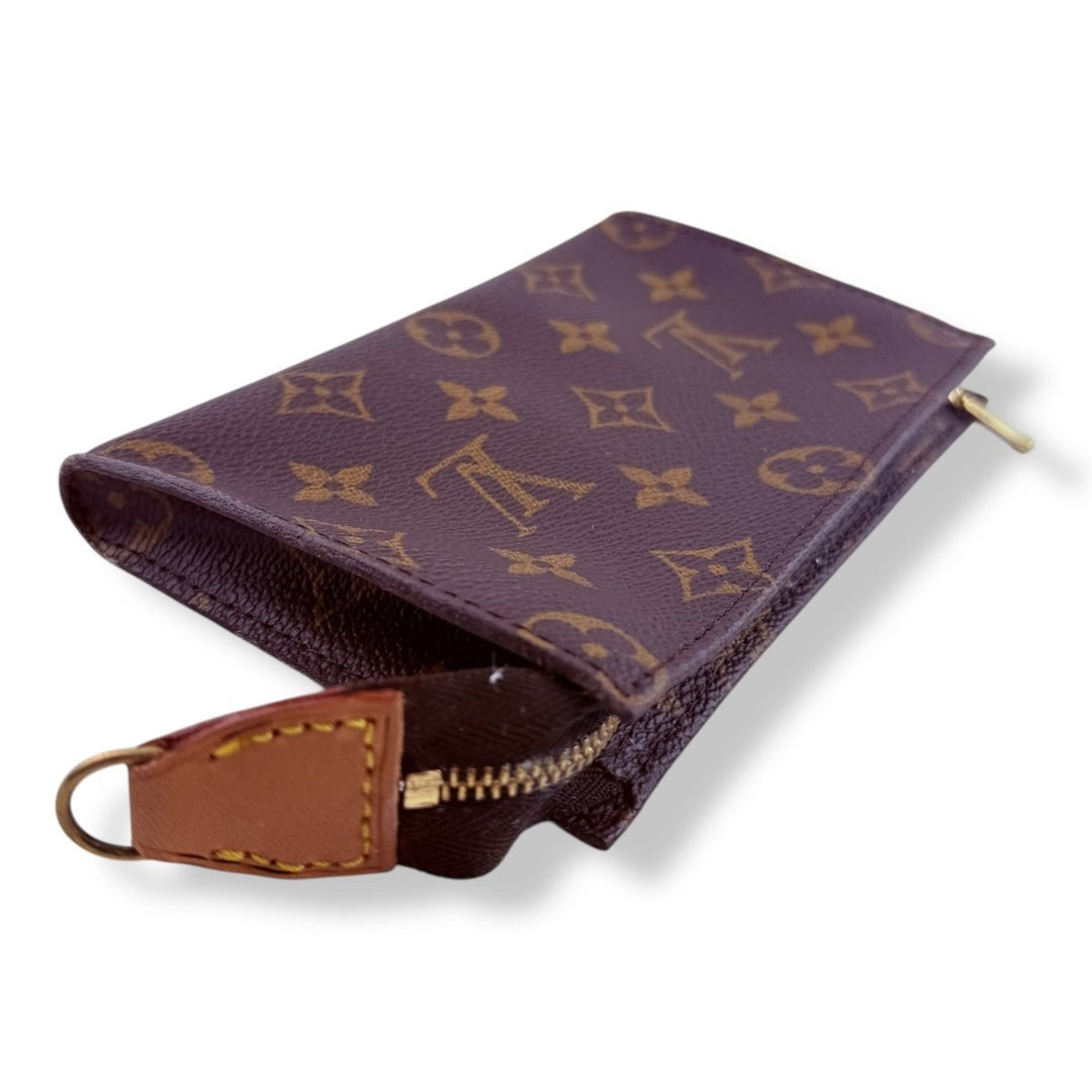 Louis Vuitton Brown Monogram Classic Signature Mini Bucket Pouch Bag - Lux Central
