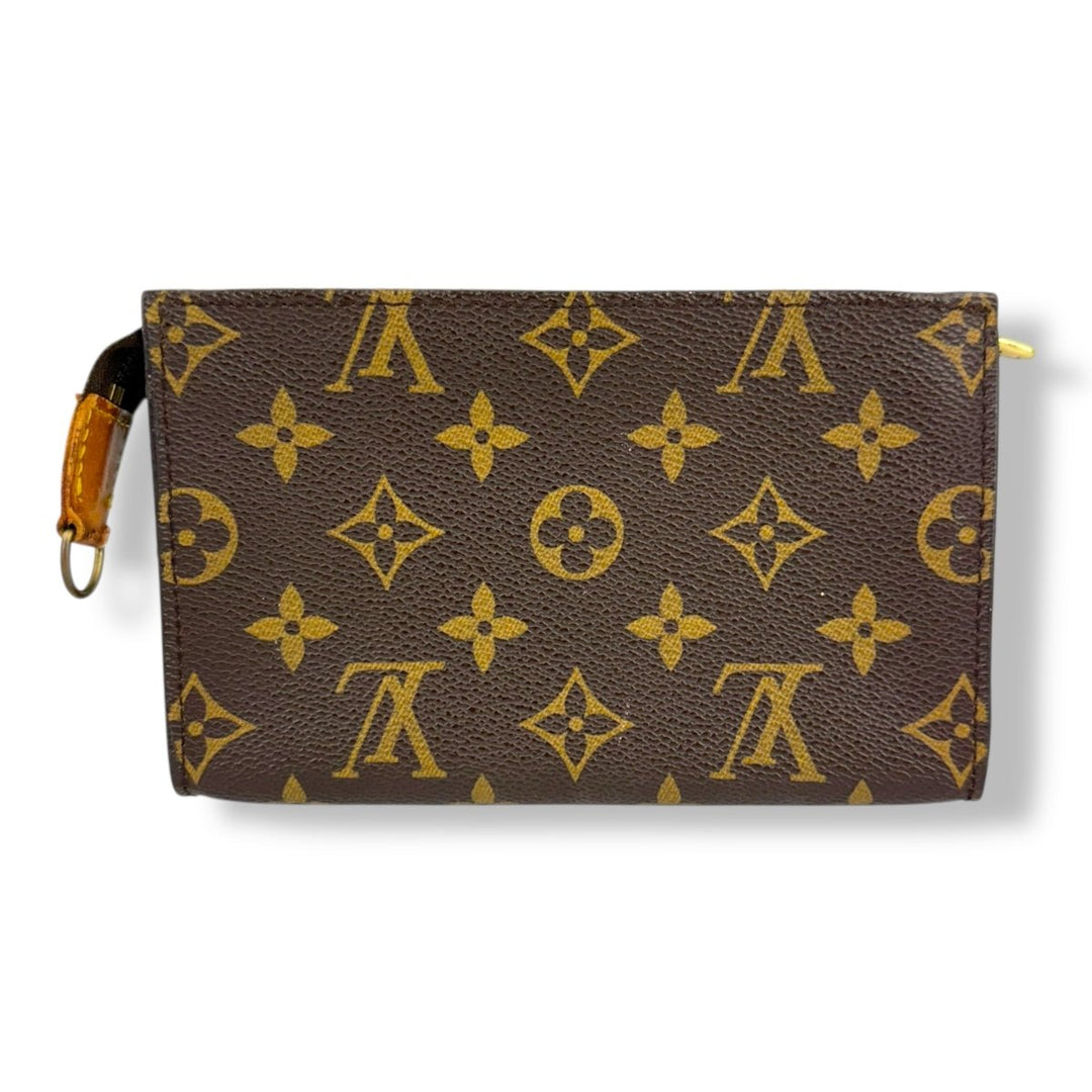 Louis Vuitton Brown Monogram Classic Signature Mini Bucket Pouch Bag - Lux Central