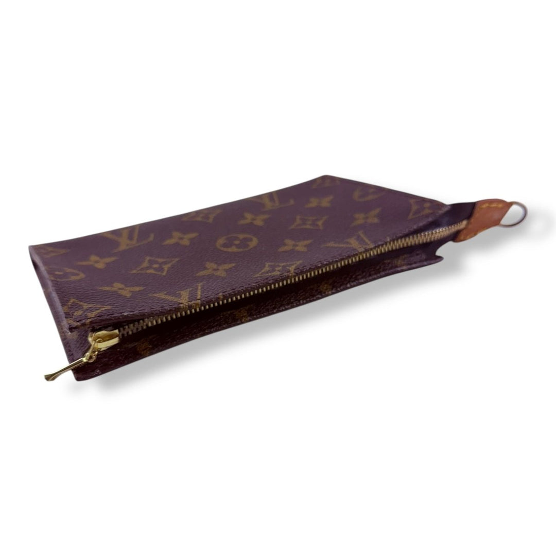 Louis Vuitton Brown Monogram Classic Signature Mini Bucket Pouch Bag - Lux Central
