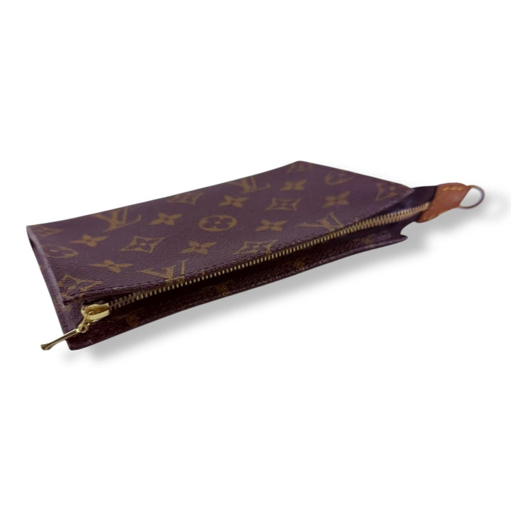 Louis Vuitton Brown Monogram Classic Signature Mini Bucket Pouch Bag - Lux Central