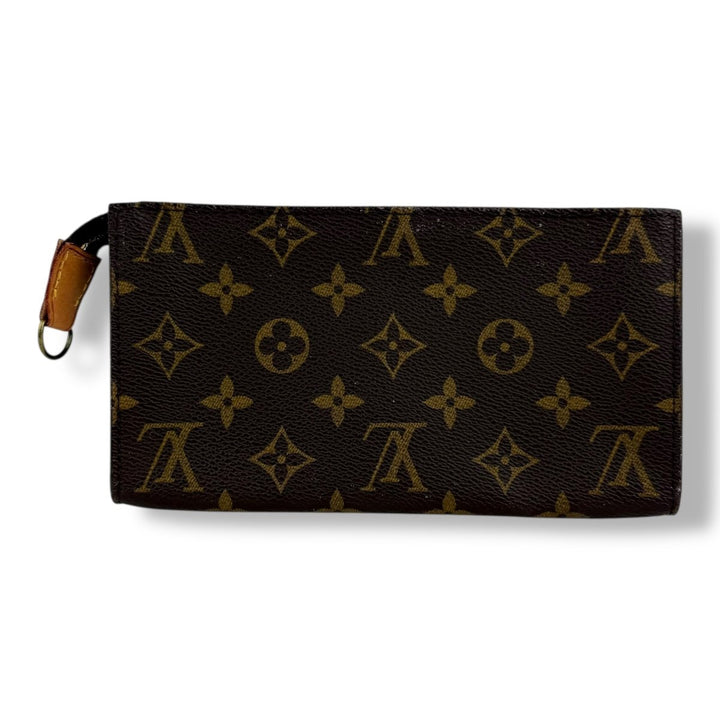 Louis Vuitton Brown Monogram Classic Signature Mini Bucket Pouch Bag - Lux Central