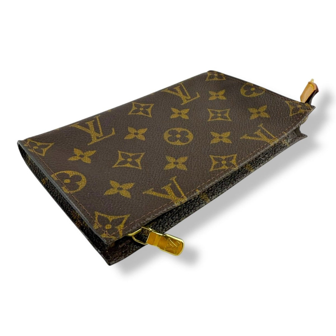 Louis Vuitton Brown Monogram Classic Signature Mini Bucket Pouch Bag - Lux Central