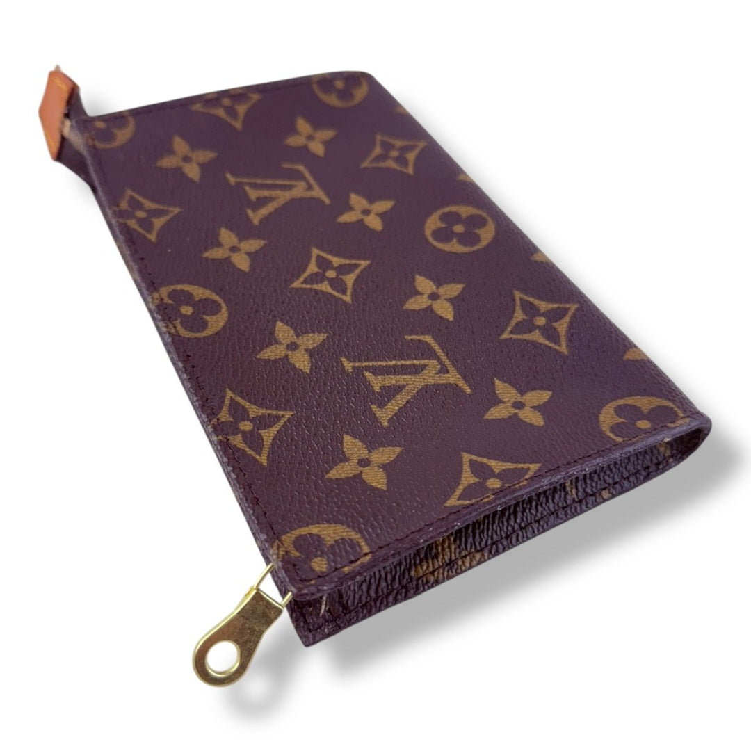 Louis Vuitton Brown Monogram Classic Signature Mini Bucket Pouch Bag W/ Added Chain - Lux Central
