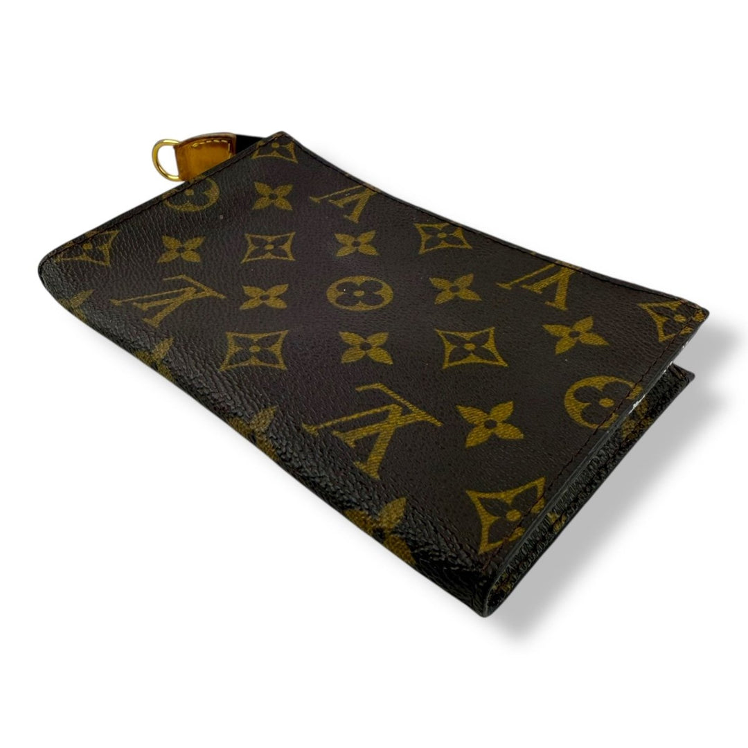 Louis Vuitton Brown Monogram Classic Signature Mini Pouch Bag W/ added chain - Lux Central