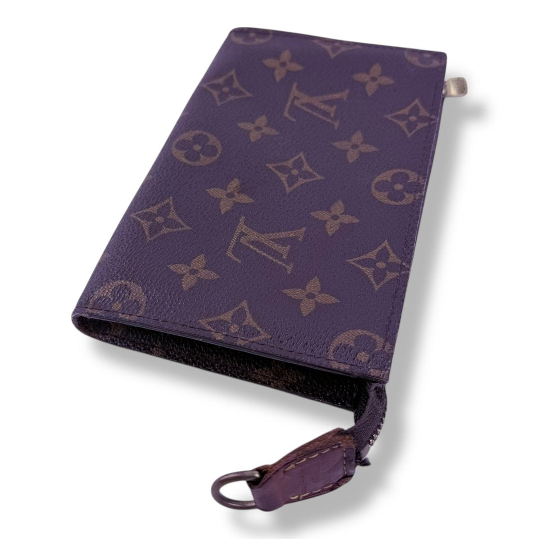 Louis Vuitton Brown Monogram Classic Signature Mini Pouch Bag W/ added chain - Lux Central