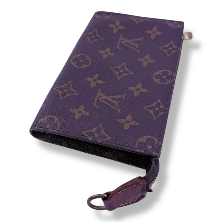 Louis Vuitton Brown Monogram Classic Signature Mini Pouch Bag W/ added chain - Lux Central