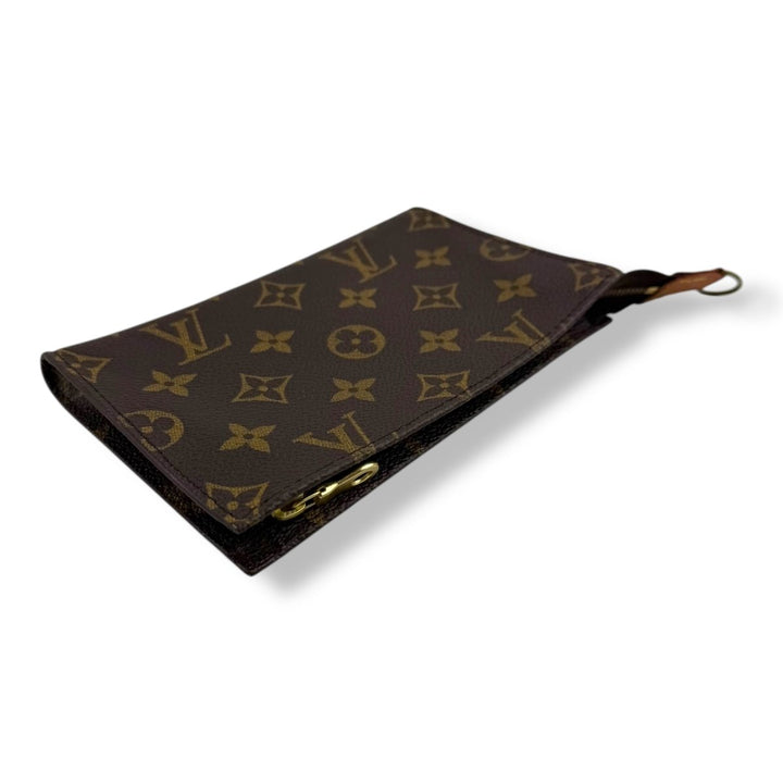 Louis Vuitton Brown Monogram Classic Signature Mini Pouch Bag W/ added chain - Lux Central