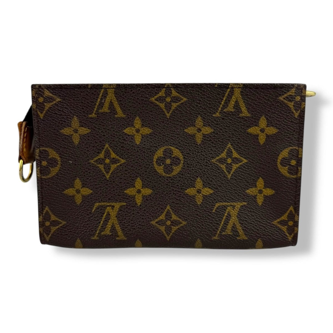 Louis Vuitton Brown Monogram Classic Signature Mini Pouch Bag W/ added chain - Lux Central