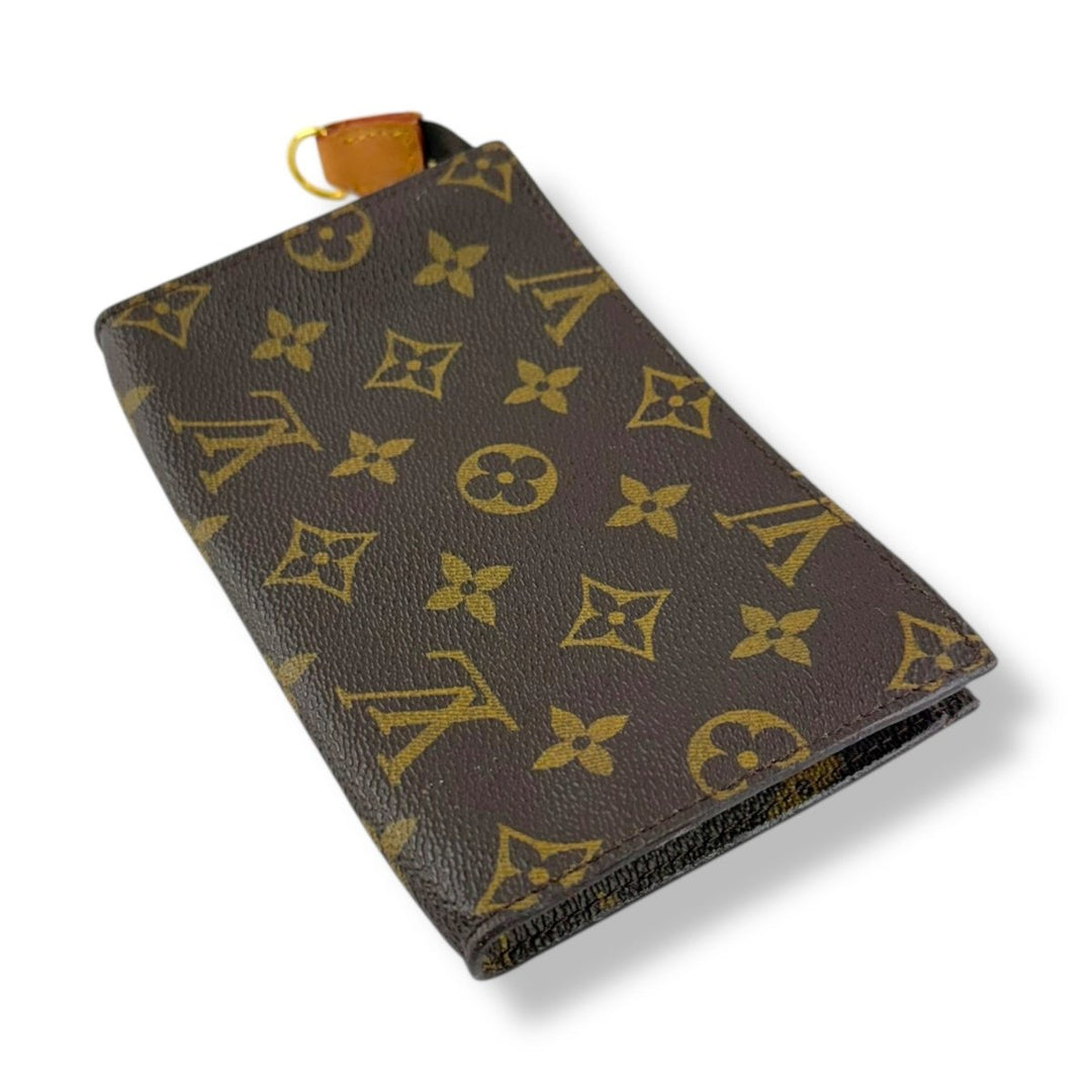 Louis Vuitton Brown Monogram Classic Signature Mini Pouch Bag W/ added chain - Lux Central