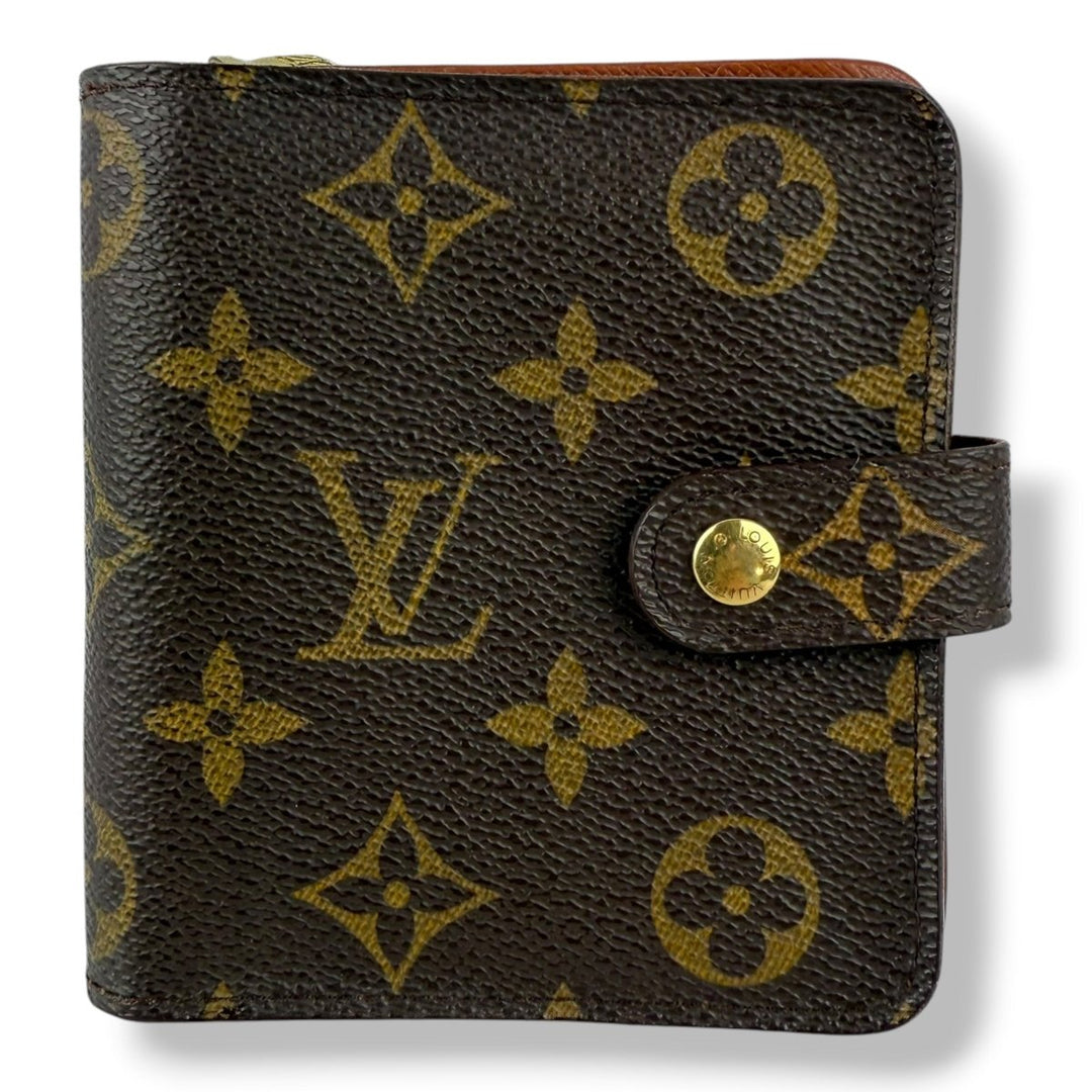Louis Vuitton Brown Monogram Clip Card Wallet - Lux Central