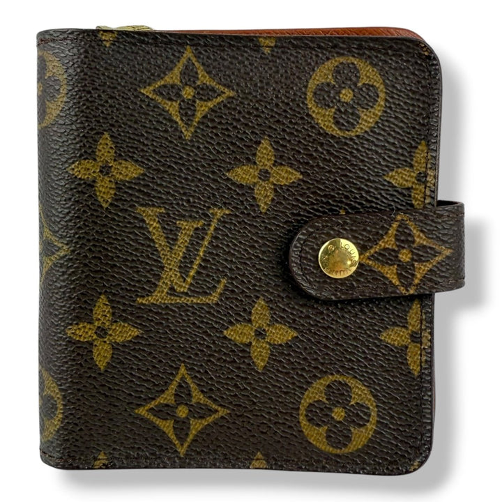 Louis Vuitton Brown Monogram Clip Card Wallet - Lux Central