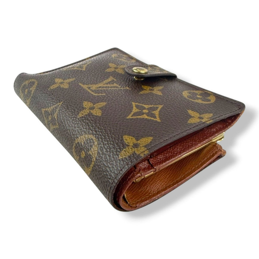 Louis Vuitton Brown Monogram Clip Card Wallet - Lux Central