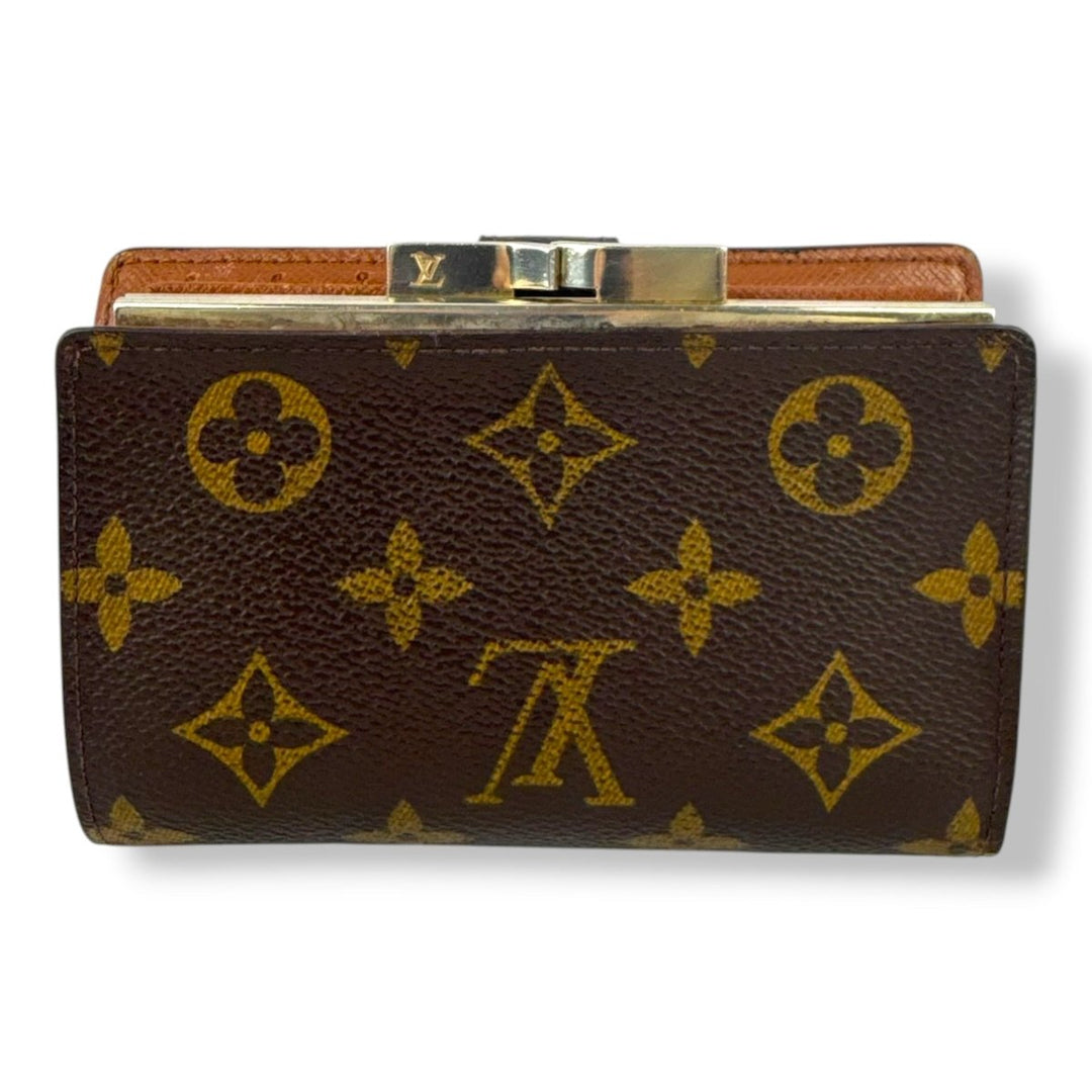 Louis Vuitton Brown Monogram Clip Card Wallet - Lux Central
