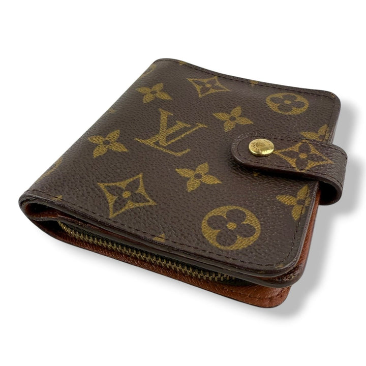 Louis Vuitton Brown Monogram Clip Card Wallet - Lux Central