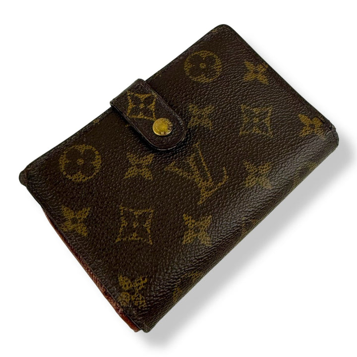Louis Vuitton Brown Monogram Clip Card Wallet - Lux Central