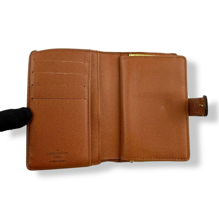 Louis Vuitton Brown Monogram Clip Card Wallet - Lux Central