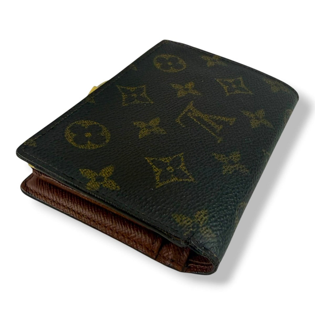 Louis Vuitton Brown Monogram Clip Card Wallet - Lux Central