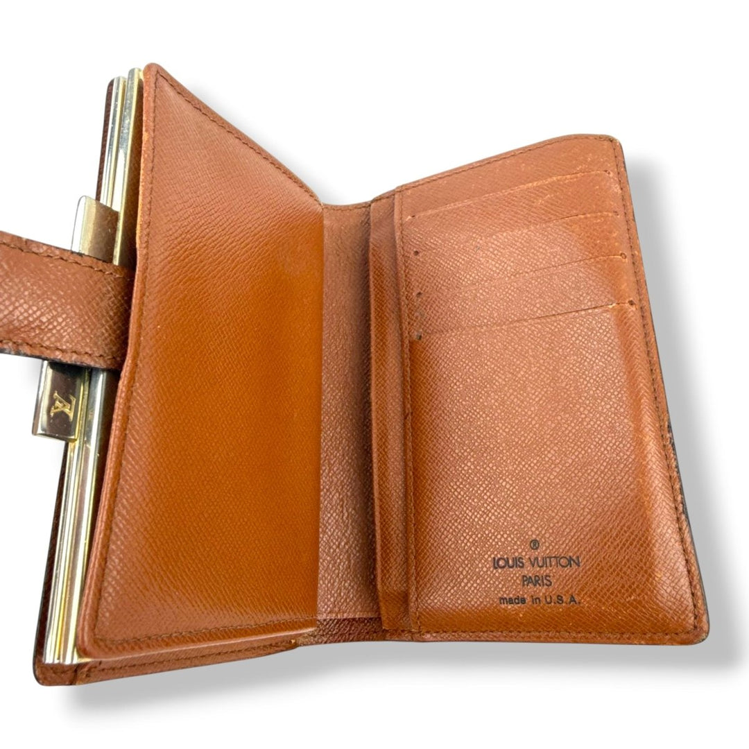 Louis Vuitton Brown Monogram Clip Card Wallet - Lux Central