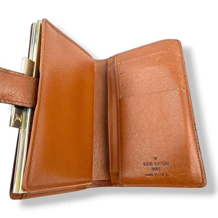 Louis Vuitton Brown Monogram Clip Card Wallet - Lux Central