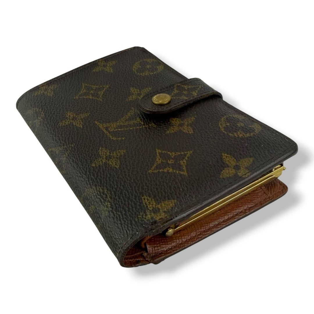 Louis Vuitton Brown Monogram Clip Card Wallet - Lux Central