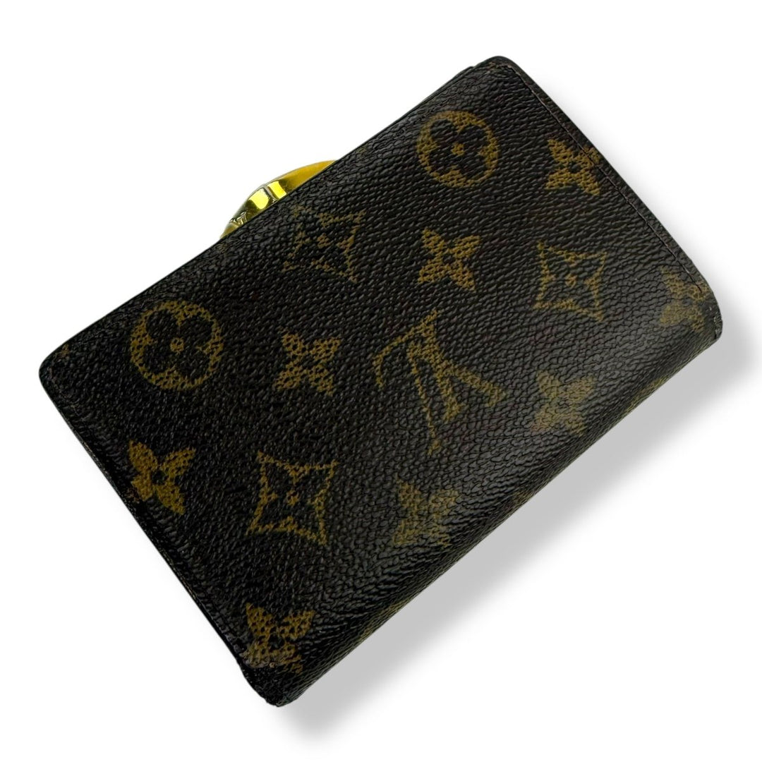 Louis Vuitton Brown Monogram Clip Card Wallet - Lux Central