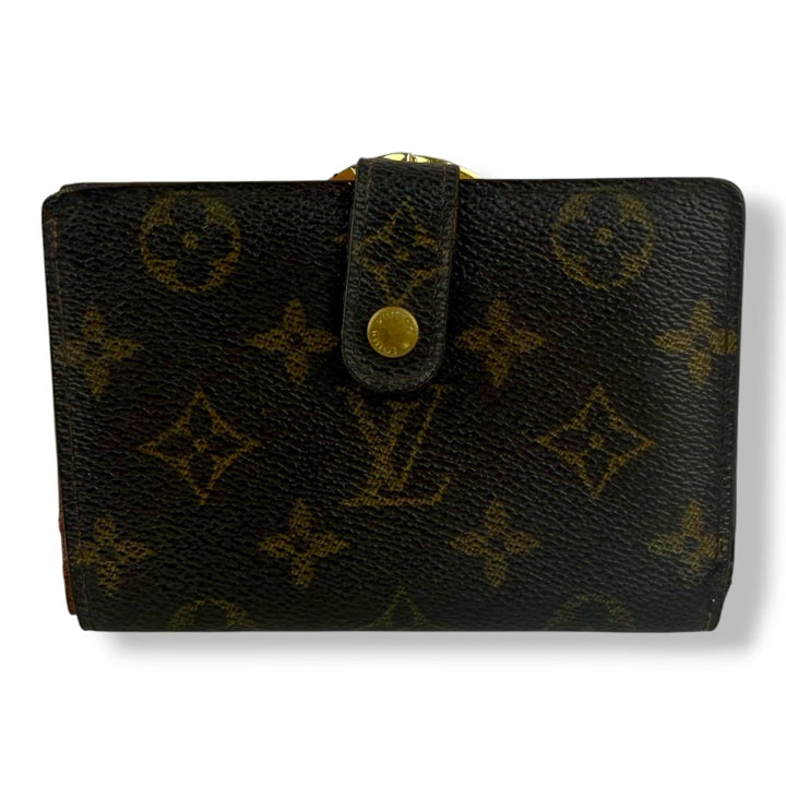 Louis Vuitton Brown Monogram Clip Card Wallet - Lux Central