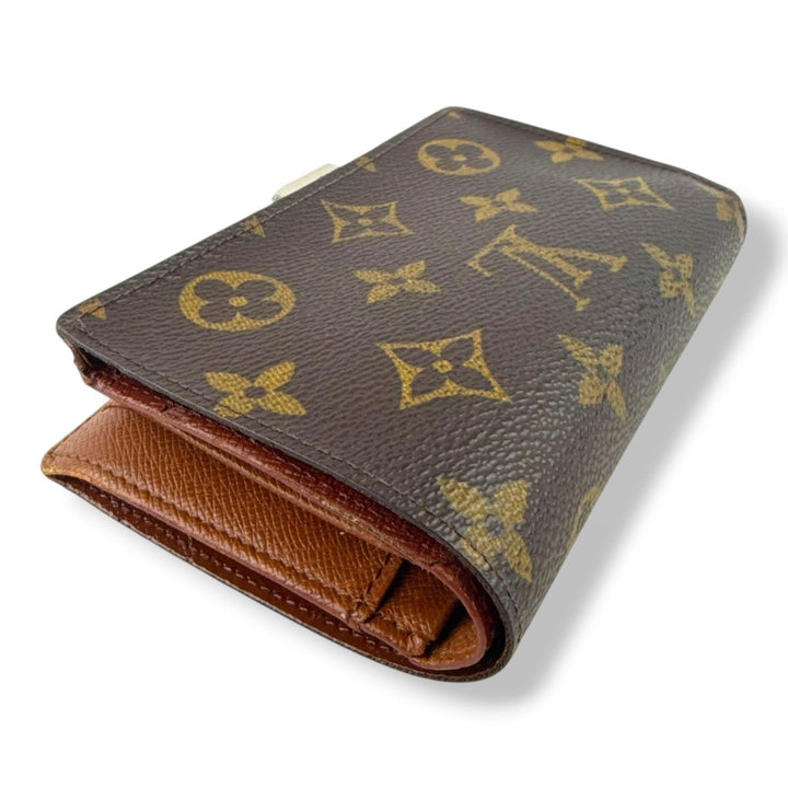 Louis Vuitton Brown Monogram Clip Card Wallet - Lux Central