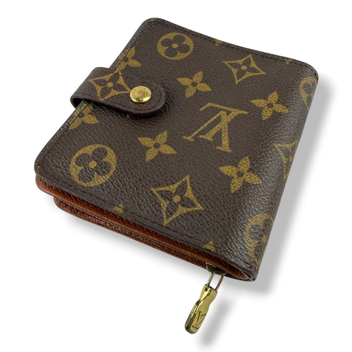 Louis Vuitton Brown Monogram Clip Card Wallet - Lux Central