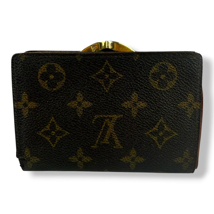 Louis Vuitton Brown Monogram Clip Card Wallet - Lux Central