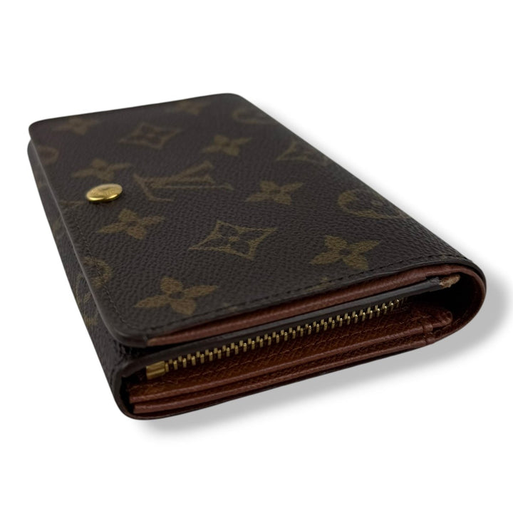 Louis Vuitton Brown Monogram Compact Clip Wallet Purse - Lux Central