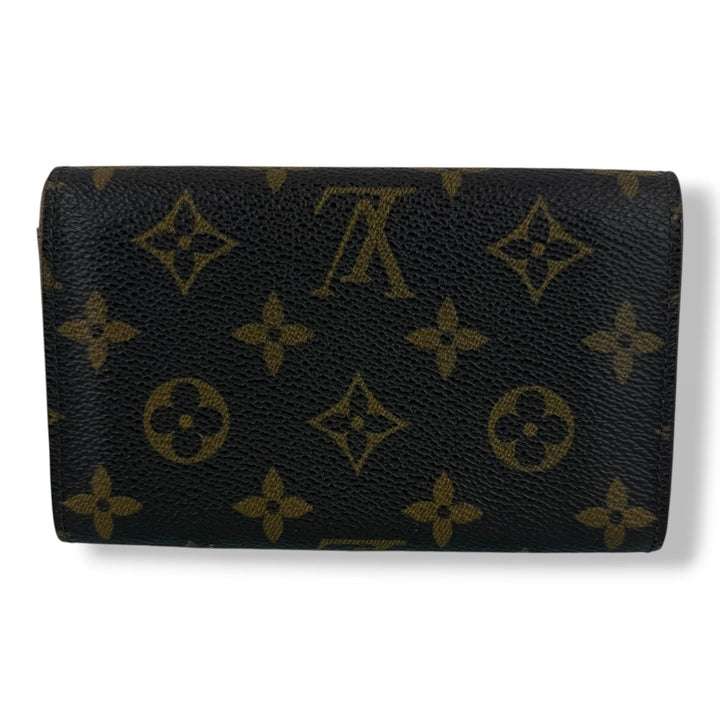 Louis Vuitton Brown Monogram Compact Clip Wallet Purse - Lux Central