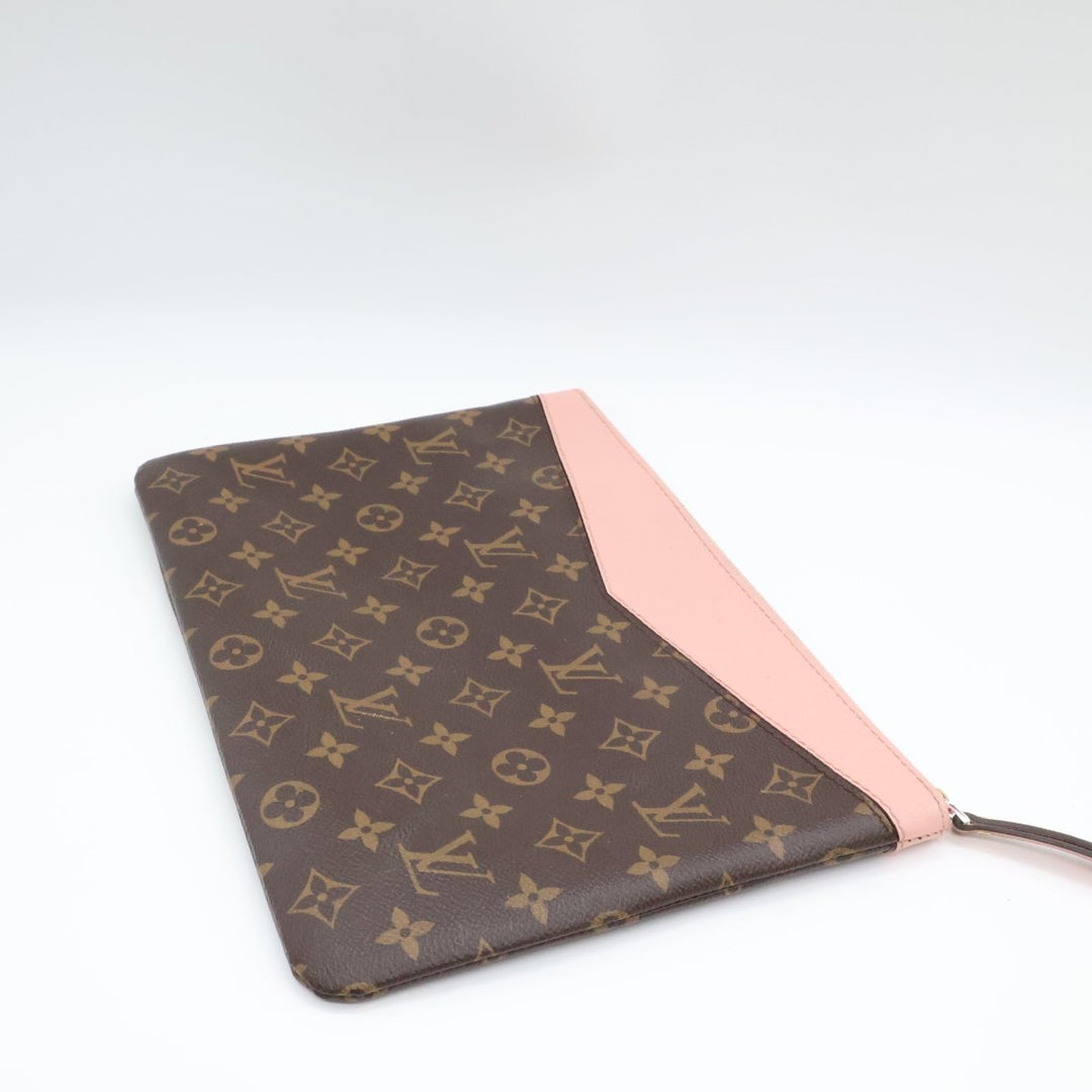 Louis Vuitton Brown Monogram Daily Clutch Pouch - Lux Central