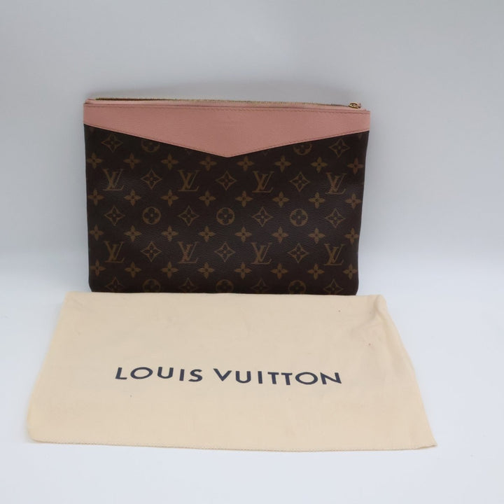 Louis Vuitton Brown Monogram Daily Clutch Pouch - Lux Central