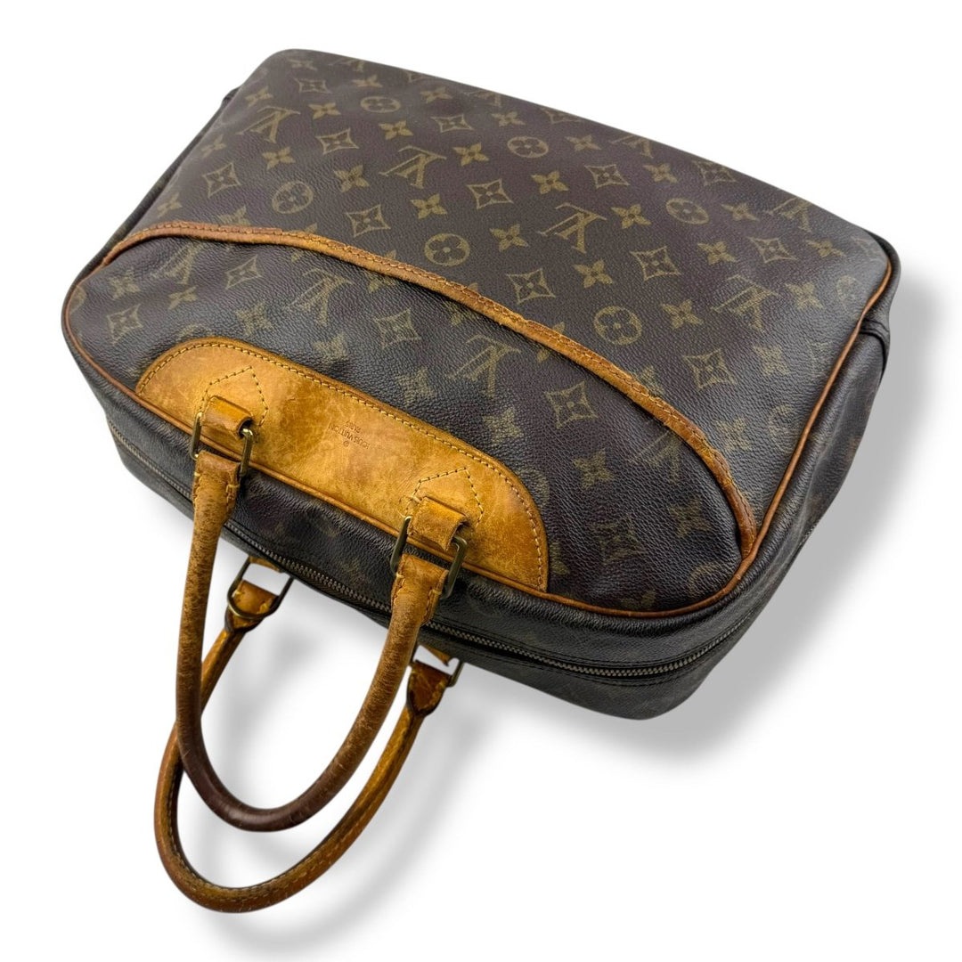 Louis Vuitton Brown Monogram Deauville Handbag - Lux Central