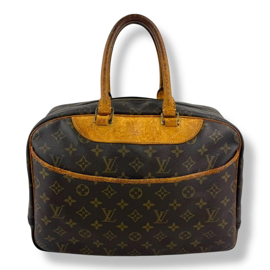 Louis Vuitton Brown Monogram Deauville Handbag - Lux Central