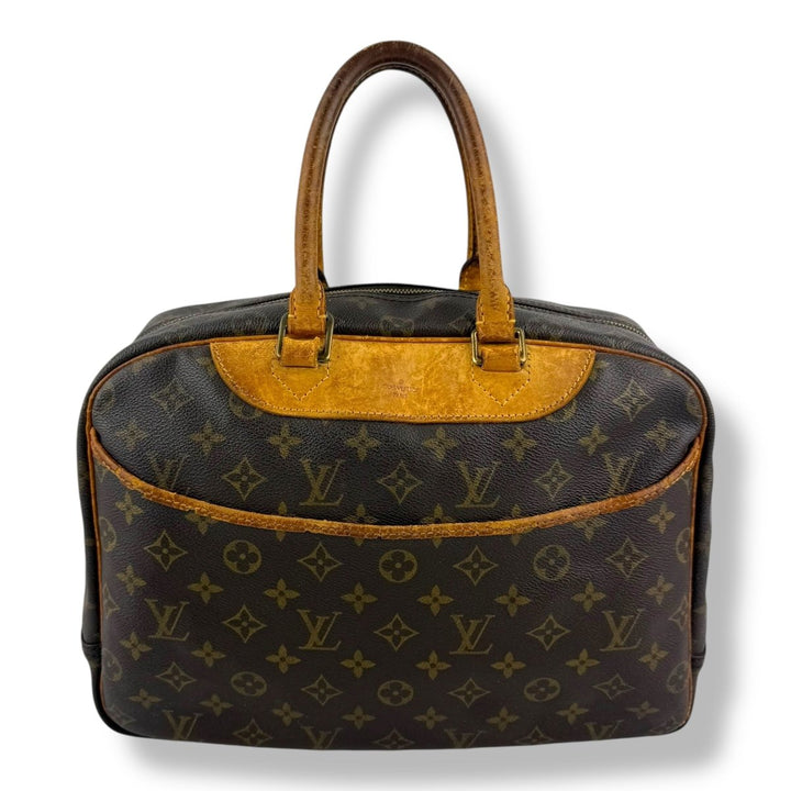 Louis Vuitton Brown Monogram Deauville Handbag - Lux Central