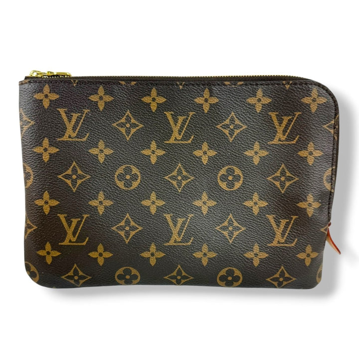 Louis Vuitton Brown Monogram Etui PM Voyage Pouch Bag - Lux Central