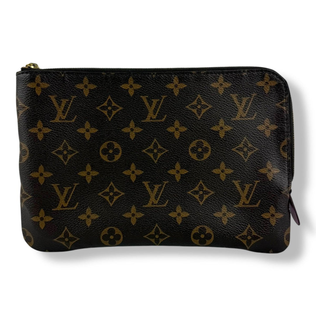 Louis Vuitton Brown Monogram Etui PM Voyage Pouch Bag - Lux Central