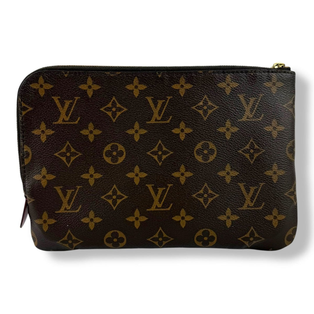 Louis Vuitton Brown Monogram Etui PM Voyage Pouch Bag - Lux Central