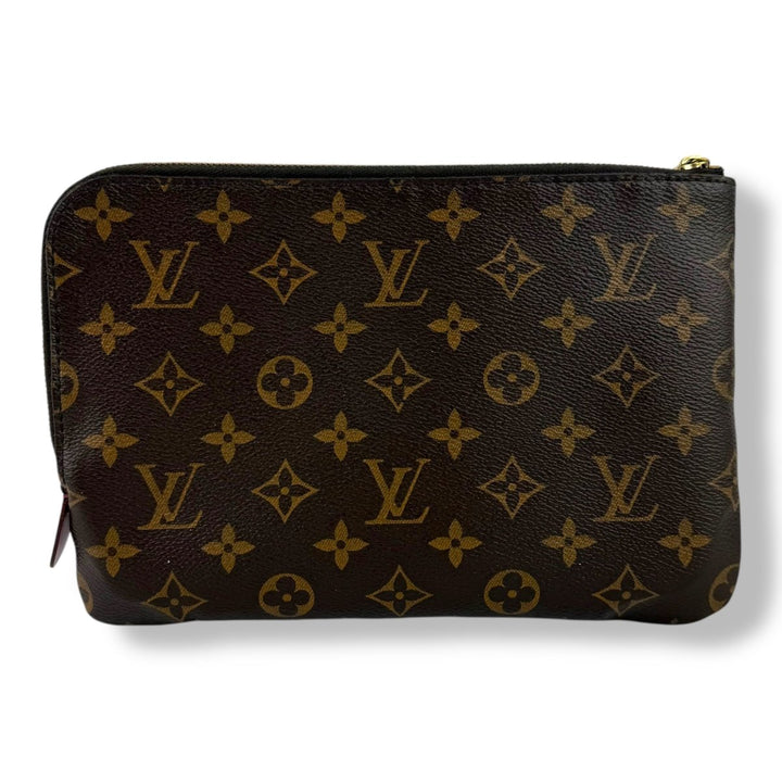 Louis Vuitton Brown Monogram Etui PM Voyage Pouch Bag - Lux Central