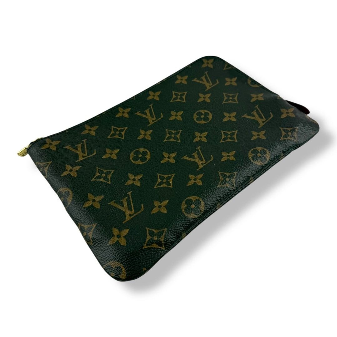 Louis Vuitton Brown Monogram Etui PM Voyage Pouch Bag - Lux Central