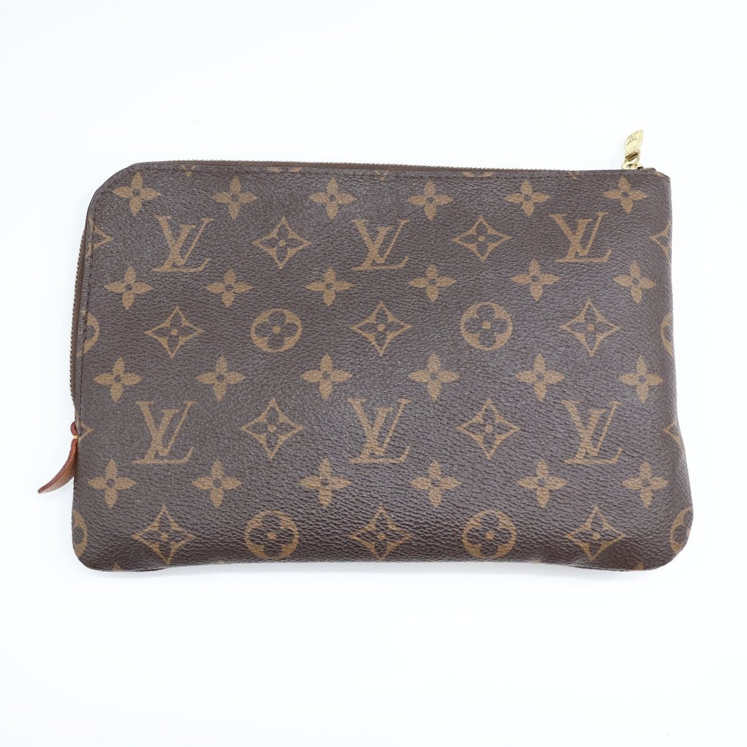 Louis Vuitton Brown Monogram Etui PM Voyage Pouch Bag - Lux Central