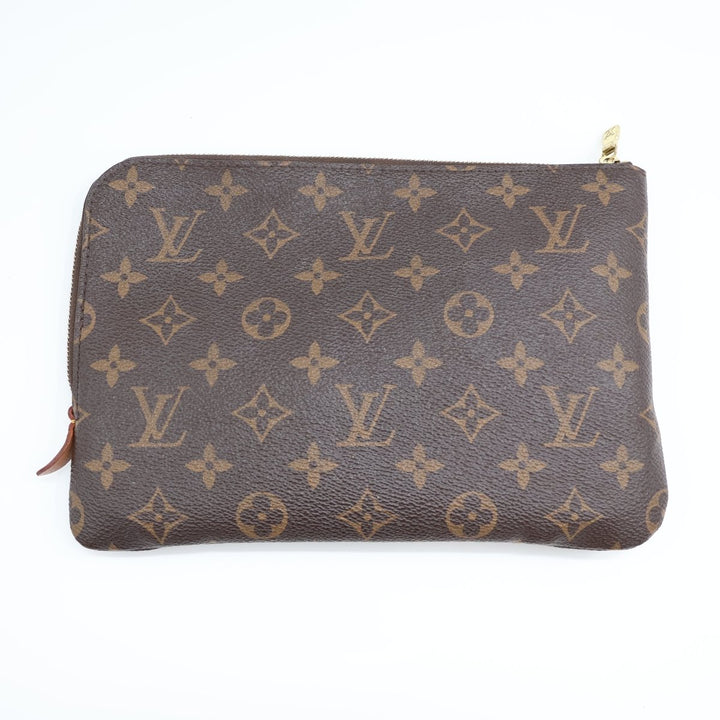 Louis Vuitton Brown Monogram Etui PM Voyage Pouch Bag - Lux Central