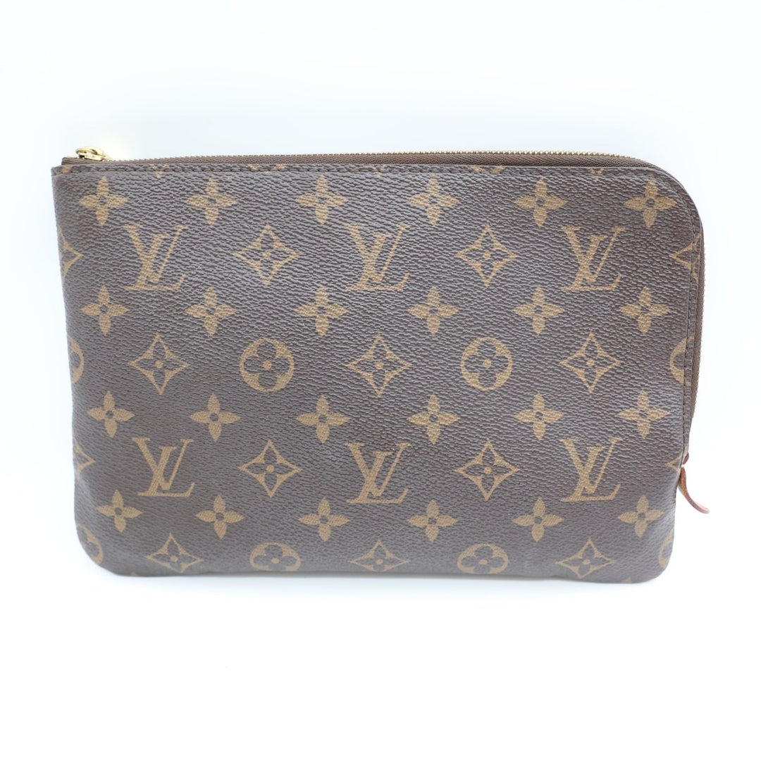 Louis Vuitton Brown Monogram Etui PM Voyage Pouch Bag - Lux Central